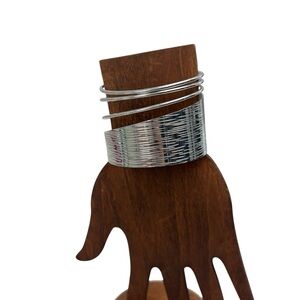 Silver Textured Cuff Bracelet, Classy, boho, feminine, whimsical, summer, dressy